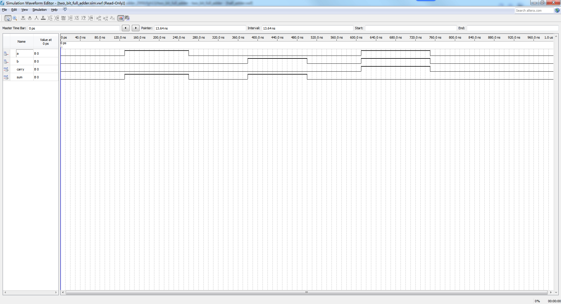 两位全加器 FPGA 设计 VHDL Quartus 设计文档图片 image7.png