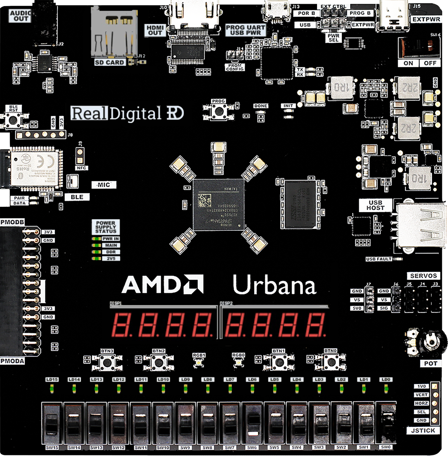俄罗斯方块 FPGA 游戏 Verilog Vivado 开发板验证图片 Urbana开发板.png