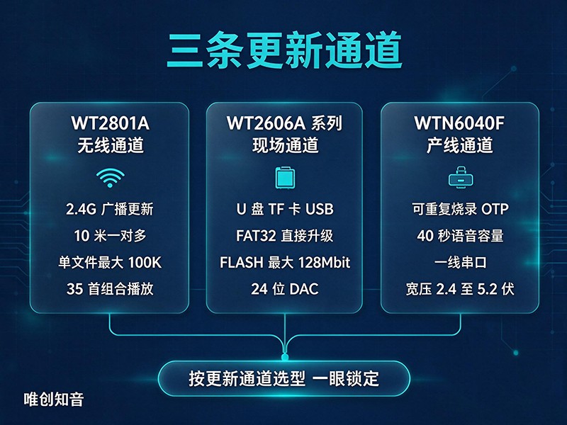 能远程更新语音内容的语音芯片选型指南